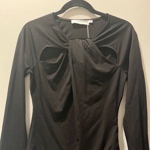 ASTR- Black long sleeve bodysuit